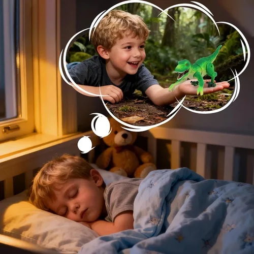 Vista 4 de IQKidz Juguete de dinosaurio RC para niños de 3 a 5 años, robot de dinosaurio tiranosaurio realista para caminar para niños y niñas, pequeñas