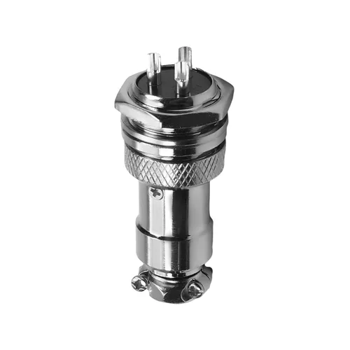 Vista 23 de Heyiarbeit Plata Negro GX12-2 15A 2P Aviación Conector Hembra/Macho Panel de Alambre de Alimentación Chasis Accesorios Conector de Metal Aviación 1