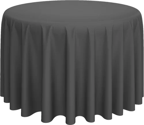 Vista 22 de Lann's Linens - Mantel redondo premium de 70 pulgadas para bodas/banquetes/restaurantes - Mantel de tela de poliéster - Azul bebé