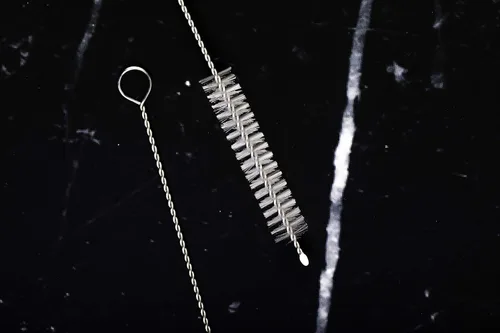 Vista 5 de 2 cepillos de limpieza para pajitas de beber largo – Limpiador de cerdas para pajitas de bebida de acero inoxidable, cepillos resistentes para lavar