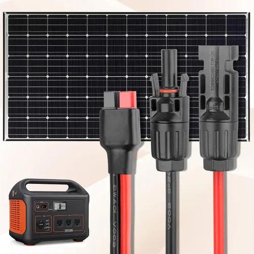 Vista 8 de Kit de conector de cable de panel solar 10 AWG, compatible con conector solar y conector Anderson para RV, Goal Zero Yeti, Renogy generador solar