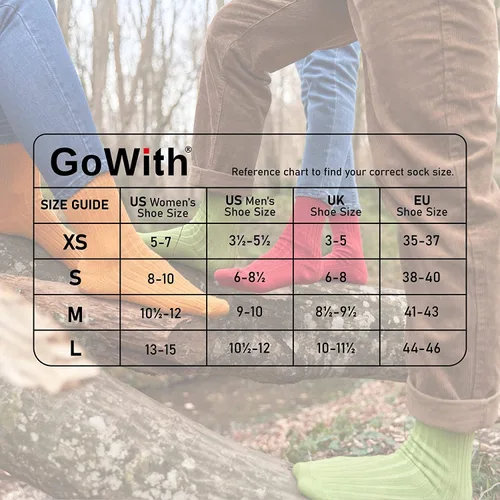 Vista 2 de GoWith 4-5 pares de calcetines unisex naturales 97% algodón, cómodos, cómodos, transpirables, sin costuras, calcetines casuales para hombres