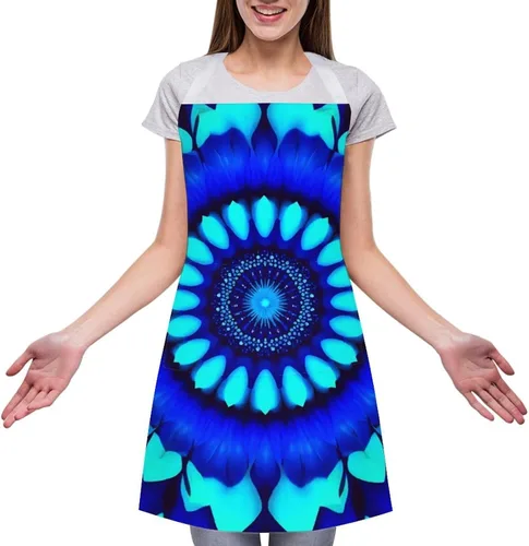 Vista 19 de Delantal ligero para mujer con bolsillo, resistente al agua a la moda para cocinar en casa Color (952)