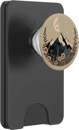 Vista 7 de PopSockets de popSockets de montaña con diseño floral bohemio y chic