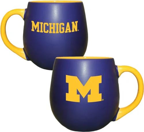 Vista 8 de RFSJ Auburn - Taza de cerámica de bienvenida de 18 onzas, blanco, azul marino, naranja