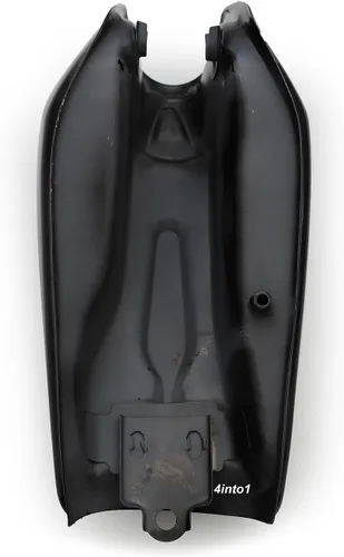 Vista 5 de The San Bruno Cafe Racer Tanque de gasolina - Negro - Depósito de gasolina y combustible para motocicleta de 2.4 galones 9L