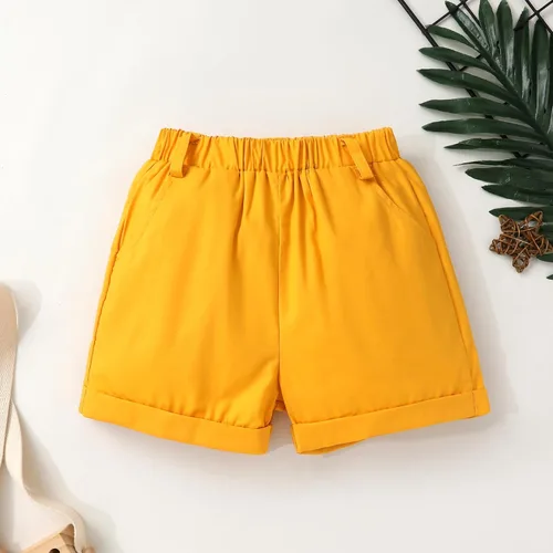 Vista 33 de JEELLIGULAR Conjunto de ropa de verano para bebé niño de manga corta con botones y pantalones cortos, trajes casuales para caballeros de 1 a 6 años