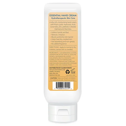 Vista 2 de Crema de manos esencial, manos que trabajan para reparar, suavizar y suavizar manos y pies secos, cutículas y piel agrietada. Loción de manos
