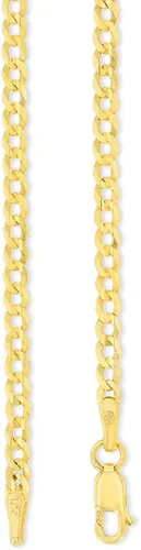 Vista 3 de Collar de cadena de eslabones cubanos de oro amarillo macizo de 14 quilates de 0.098 in