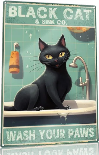 Vista 11 de Letreros vintage con texto en inglés «Cat Let Me Pour You A Tall Glass of Get Over It» («Cat Let Me Pour You A Tall Glass of Get Over It»)