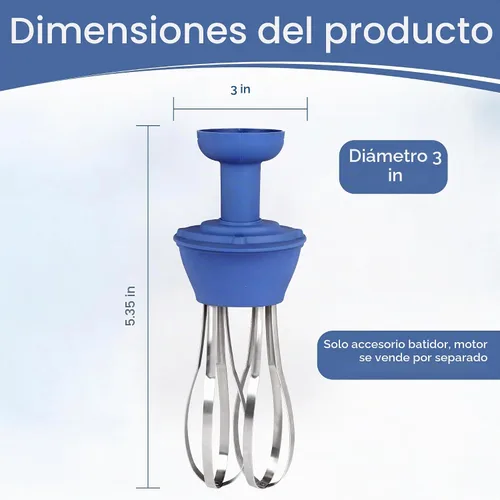 Vista 6 de TK - Accesorio de batidor de inmersión para licuadora, compatible con modelos de 220 W y 350 W
