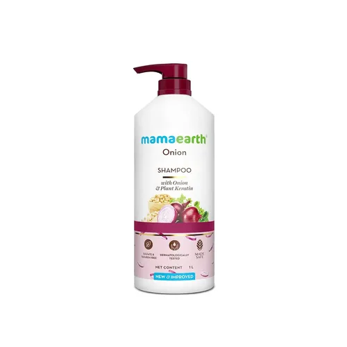 Vista 9 de MAMAEARTH Champú de cebolla con queratina de cebolla y plantas 8.45 fl oz (8.5 fl oz)