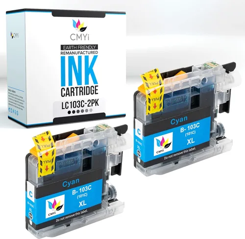 Vista 13 de LC103 - Cartucho de tinta de repuesto negro para Brother DCP-J132W, J152W, J172W, J4110DW, J552DW, J752DW, MFC-J245, J285DW, J4310DW, J4410DW