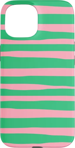 Vista 6 de Pink and Green Stripes aka Streaks Case for iPhone 16
