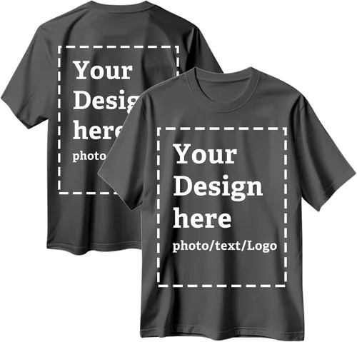 Vista 14 de Camisetas personalizadas para hombres y mujeres, hechas en Estados Unidos, camisetas personalizadas con texto/foto frontal y trasera, camisetas
