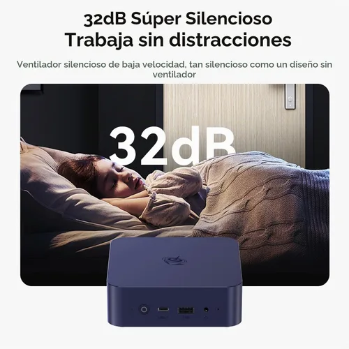 Vista 3 de Beelink EQ Mini PC, Intel N150 (hasta 3.6 GHz) 12 GB LPDDR5 RAM 500 GB SSD