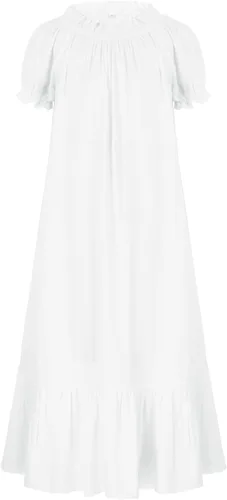 Vista 6 de Scarlet Darkness Vestido renacentista para niñas, disfraz de princesa medieval de dos piezas, 7-14 años