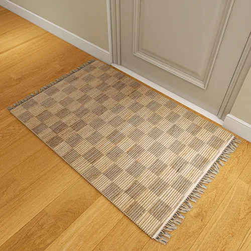 Vista 16 de Eco Crave Alfombra de pasillo de yute de 2,6 x 8 pies – Alfombra de diseño geométrico 100% natural de yute trenzada a mano, alfombra de acento