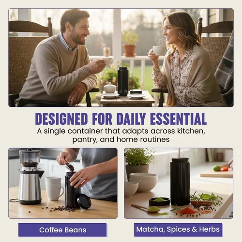 Vista 5 de Infinity Jars Tarro de boca ancha con tapa de rosca de vidrio ultravioleta negro extra grande de 1 litro (34 fl oz)