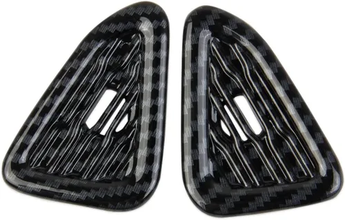 Vista 5 de Cubierta de anillo de sonido de altavoz pequeño para puerta de fibra de carbono para Chevrolet Corvette C8 2020-2025
