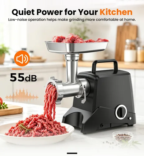 Vista 4 de Picadora eléctrica de carne Bluelinecool de 3500 W Max para uso doméstico PG612