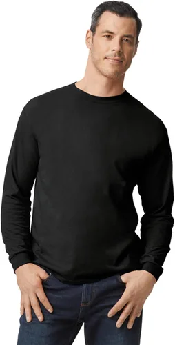 Vista 2 de Gildan - Camiseta DryBlend de manga larga para adulto, estilo G8400, paquete de 2