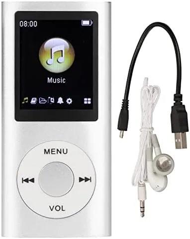 Vista 10 de Reproductor de MP3, con capacidad de memoria de 64 GB, reproductor de música portátil de 8 horas de duración de la batería, compatible con MP3, WMA