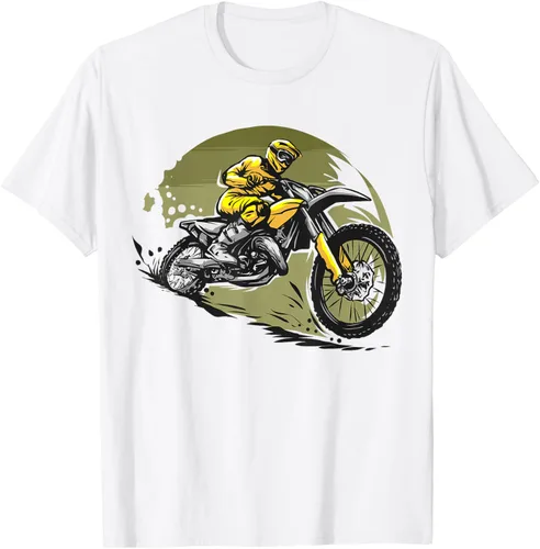 Vista 74 de Camiseta de motocross Supermotard Enduro, Negro, S