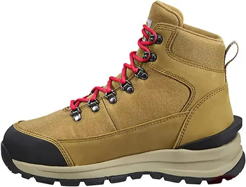 Vista 15 de Carhartt Botines de cuña de 6 pulgadas impermeables con punta suave para mujer, Negro