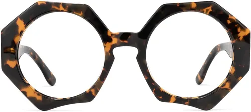 Vista 9 de Zeelool Gafas geométricas de gran tamaño con bloqueo de luz azul, gafas de moda para mujer con protección UV400 ZOP01887