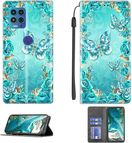 Vista 109 de jioeuinly ATT Motivate 2 - Funda compatible con ATT Motivate 2, funda con soporte abatible y cierre magnético DJS