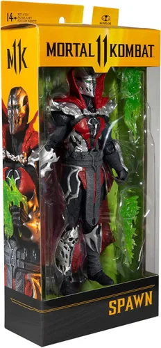 Vista 9 de McFarlane Toys Mortal Kombat Malefik Spawn Figura de acción de 7 pulgadas con accesorios