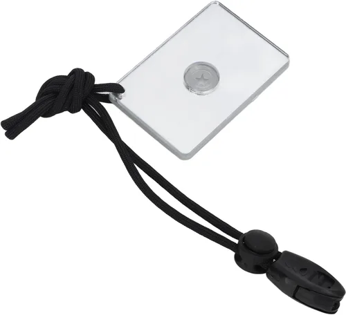 Vista 8 de Dilwe Espejo al aire libre, cristal reflector multifunción con cordón para acampar al aire libre, supervivencia, emergencia