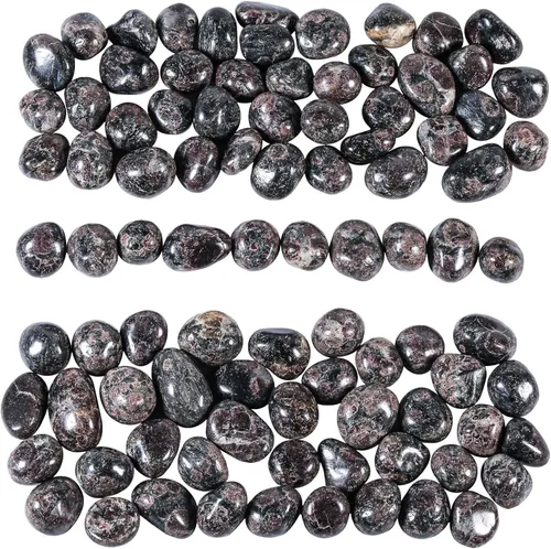 Vista 8 de Nupuyai Piedras pulidas pulidas de 1 libra (alrededor de 16.23 oz), cristales irregulares para curación/energía/piedras de ágata de árbol lisas