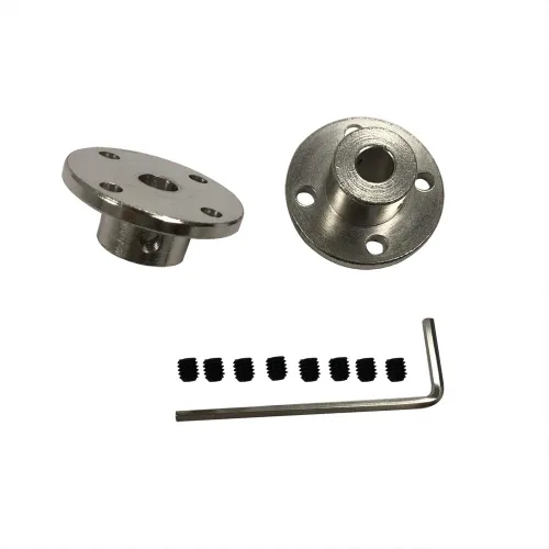 Vista 8 de 2 conectores de acoplamiento de brida de 0.236 in con acoplador modelo llave BRINGSMART 2pcs 6mm Flange Coupling Connector with Wrench Rigid Axis