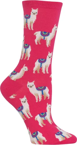 Vista 22 de Hot Sox Calcetines de mujer con patrón geométrico de novedad Heather cáñamo