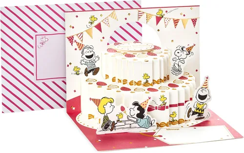 Vista 9 de Hallmark Paper Wonder Peanuts - Tarjeta de cumpleaños desplegable (Snoopy Dog House)