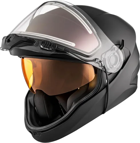 Vista 4 de CKX Casco integral Contact con doble escudo eléctrico sólido