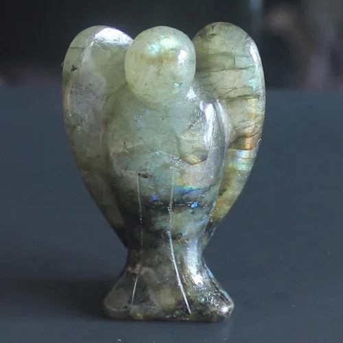 Vista 12 de 2 pulgadas tallada a mano con piedras preciosas mixtas de cristal de piedra preciosa tallada a mano (amatista)