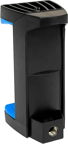 Vista 3 de Acuvar Trípode universal delgado para teléfono inteligente con agarre de goma protectora suave azul para iPhone, Android y todos los teléfonos