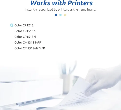 Vista 2 de INK E-SALE Cartucho de tóner remanufacturado de repuesto para HP 125A CB540A CB541A CB542A CB543A Canon 116 Toner 4 paquetes Set para impresora HP