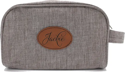 Vista 8 de The Wedding Party Store Neceser personalizado personalizado, organizador de cosméticos grabado, kit de maquillaje o dopp, regalos para el padre, día
