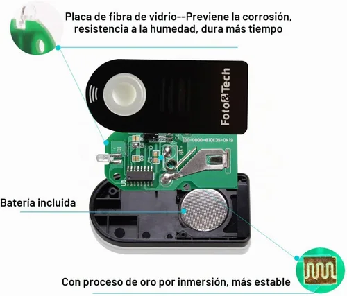 Vista 2 de Foto&Tech FTML-L3 Control remoto inalámbrico compatible con Nikon D7500 D750 D3400 D3300 D3200 D5500 D5300 D5200 D5100 D7200 D7100 D7000 D610 D600