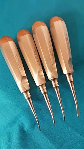 Vista 3 de 4 PCS CURVA DENTAL EXTRACCIÓN EXTRACCIÓN LUXATING ASCENSOR ALEMÁN