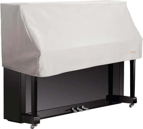 Vista 9 de La cubierta vertical para piano mantiene tu teclado seguro con nuestro paño para cubierta antipolvo (negro)