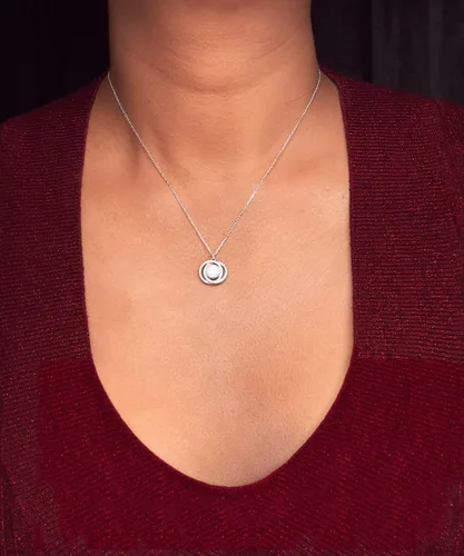 Vista 5 de Funny Wife Gifts, All Women Are Created Equal but Only the Finest Are Married, Wife Double Crystal Circle Necklace From Husband, Gag gift for wife