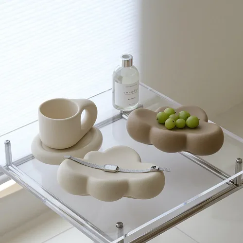 Vista 2 de WENSHUO Cube Cloud - Bandeja para joyas, plato para baratijas, crema mate