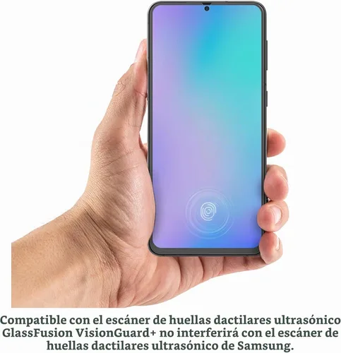 Vista 7 de ZAGG InvisibleShield Fusion VisionGuard+ con D3O para Samsung Galaxy S21 (transparente), antimicrobiano, protección contra impactos, resistente a