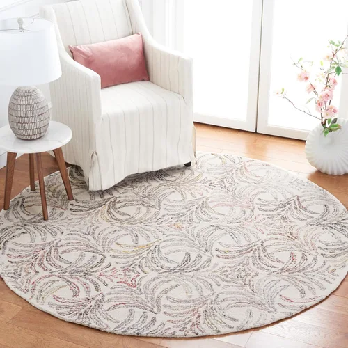 Vista 22 de SAFAVIEH Jardin Collection - Alfombra de pasillo, 2 pies 3 pulgadas x 8 pies, marfil y azul, mezcla de lana hecha a mano, ideal para zonas de alto