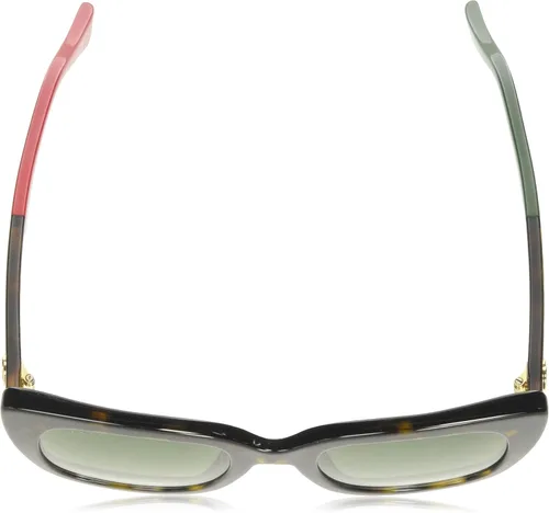 Vista 4 de Gucci gafas de sol (0163-S 004) La Habana Oscuro - Rojo - Gris verde lentes Gradient